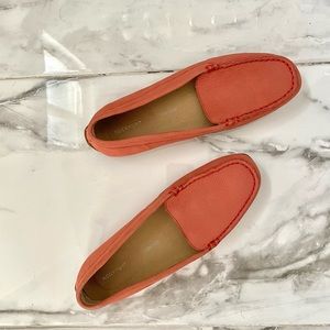 Rockport Salmon Pink Leather Loafers sz.8